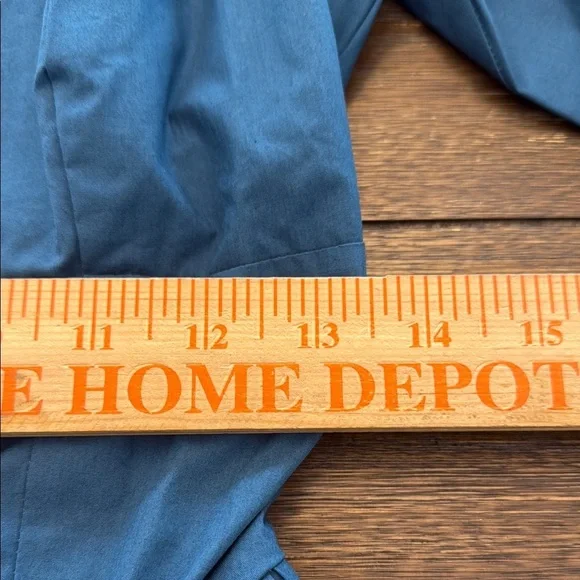 Anthropologie Square Neck Poplin Mini Dress Long Sleeve Teal NWT Size Small - Picture 8 of 15